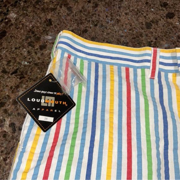 NEW Loudmouth Golf Shorts Men’s Sz 38 “All Day Sucker” Discontinued NWT - Picture 3 of 13